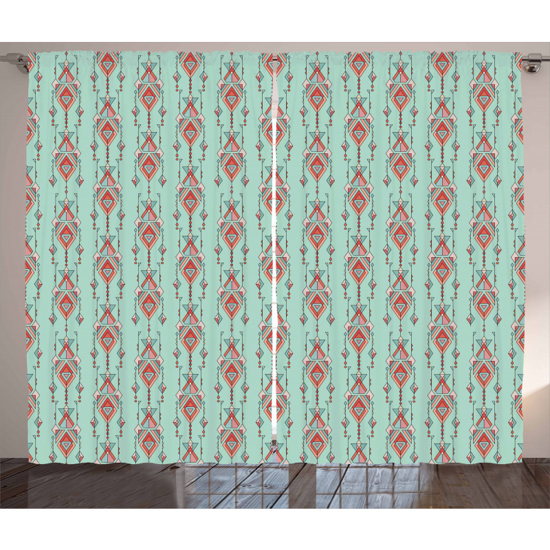Pastel Traditional Curtain
