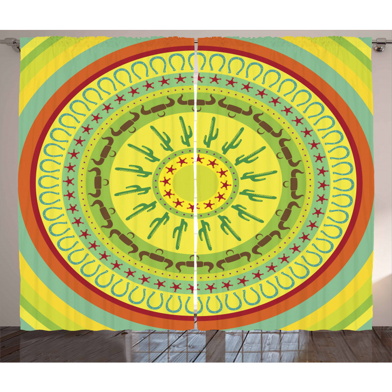 Wild West Mandala Curtain