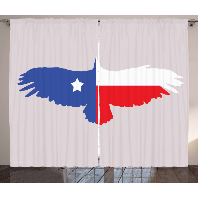 Bald Eagle Design Curtain