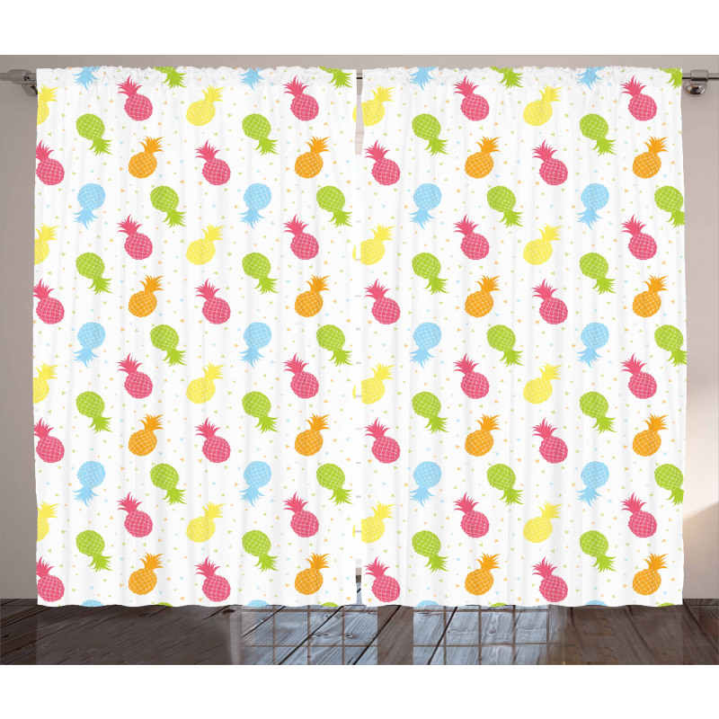 Fresh Tropical Fruits Curtain