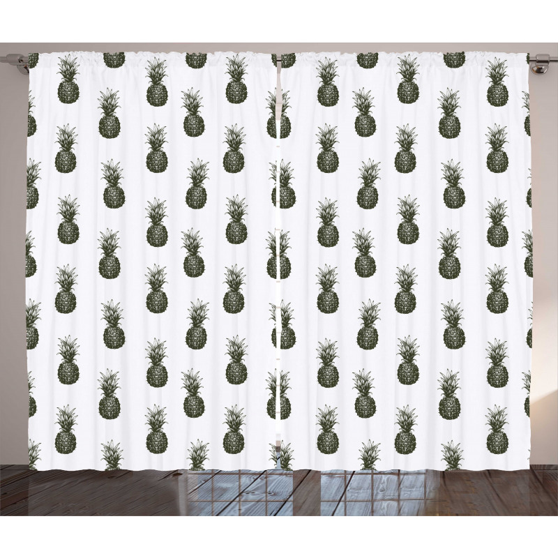 Sketch of Pineapples Curtain