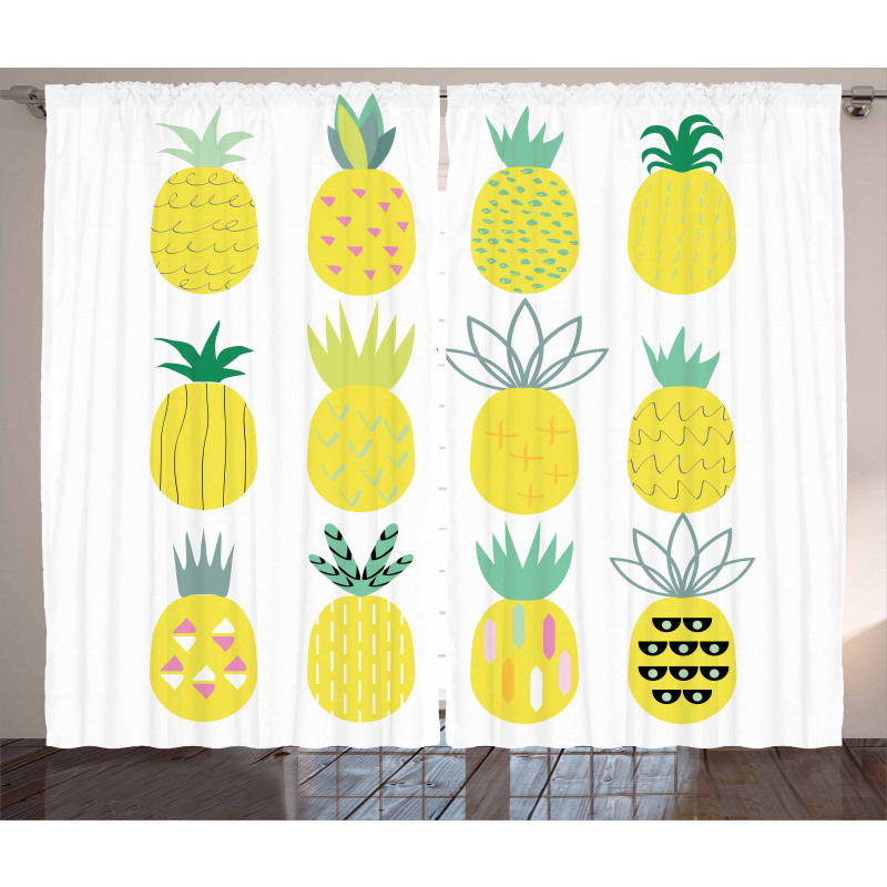 Pattern of Fruits Curtain