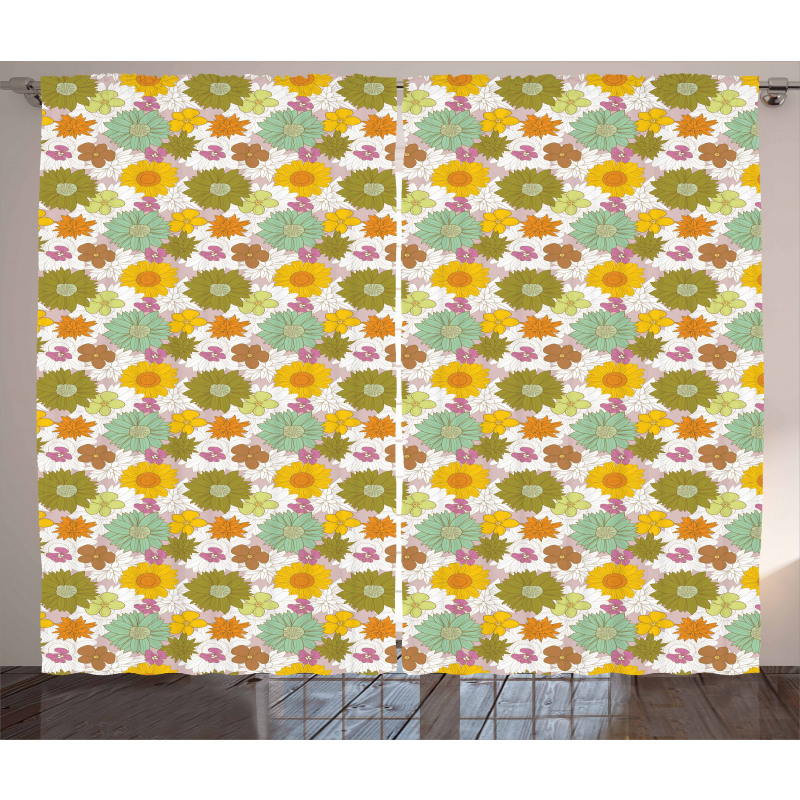 Retro Fresh Nature Theme Curtain