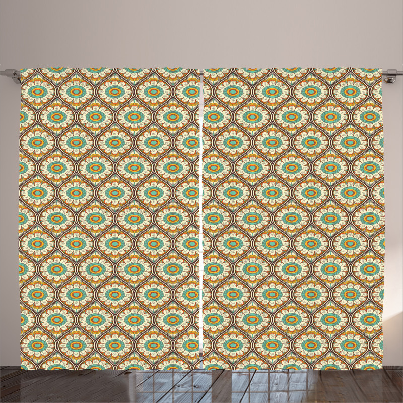 Flower Mandala Design Curtain