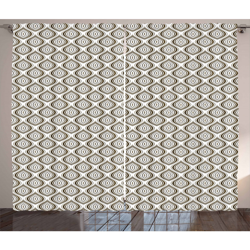Timeless Oval Shapes Curtain