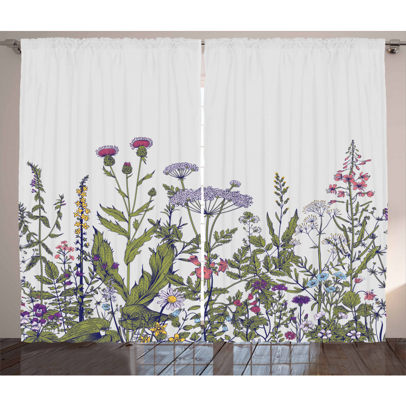 Thriving Garden Pattern Curtain