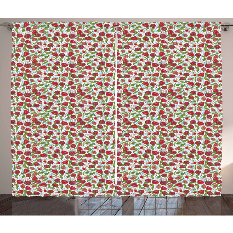 Pomegranate Motifs Curtain
