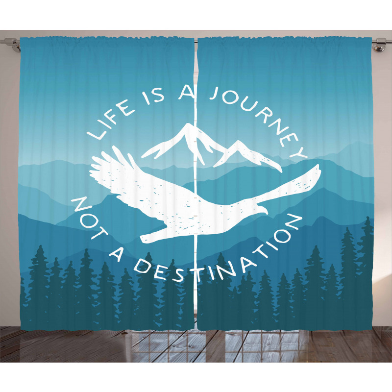 Life is a Journey Message Curtain