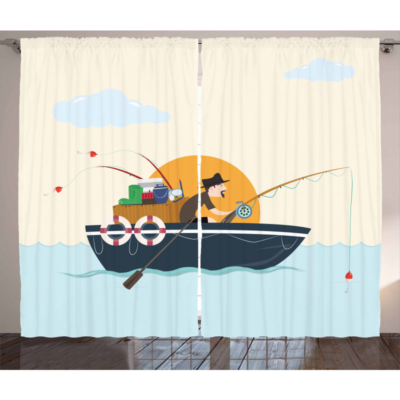 Fisher Man Hobby Curtain