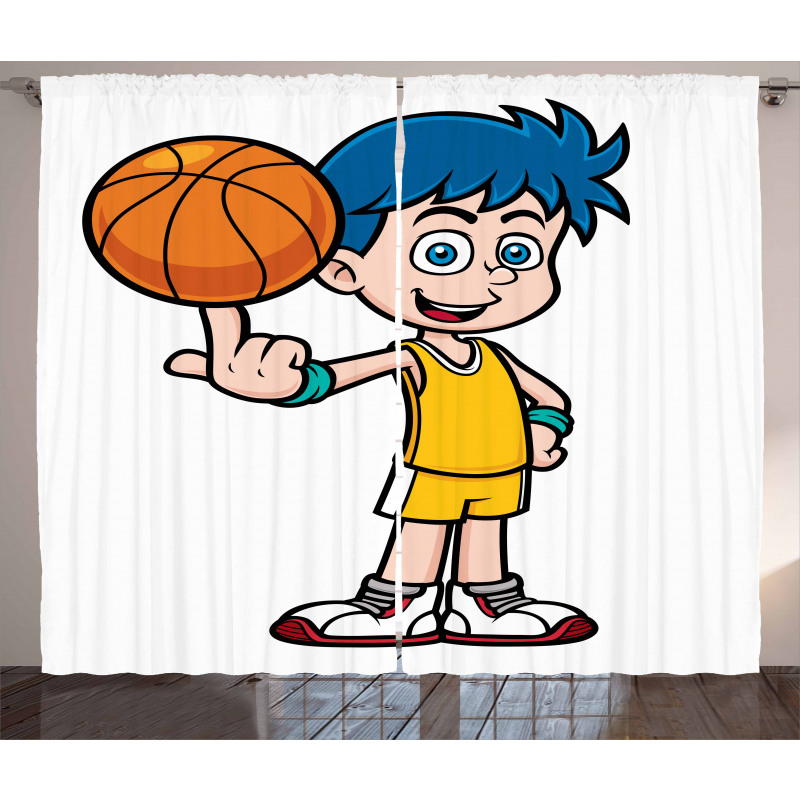Boys Basketball Curtain