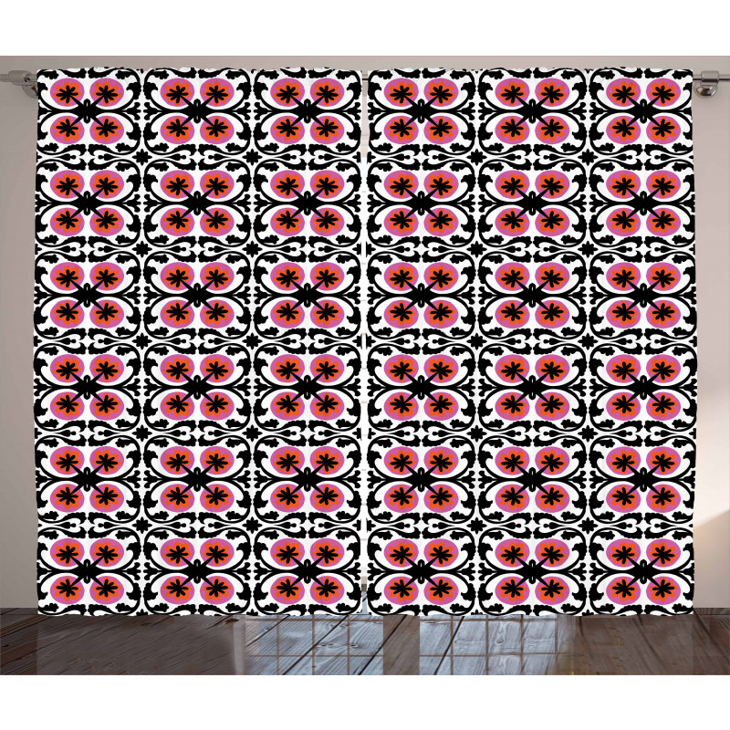 Oriental Suzani Pattern Curtain