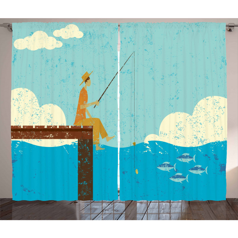 Underwater Life Design Curtain