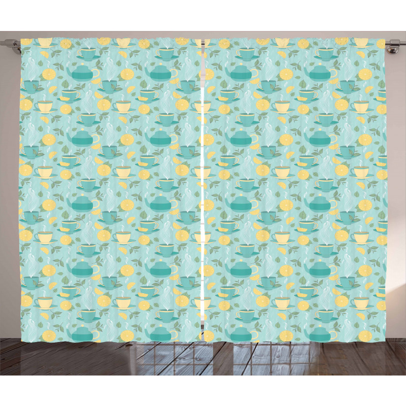 Piping Hot Lemon Tea Curtain