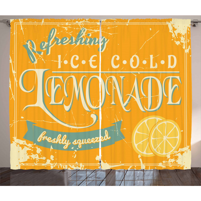 Refreshing Lemonade Curtain