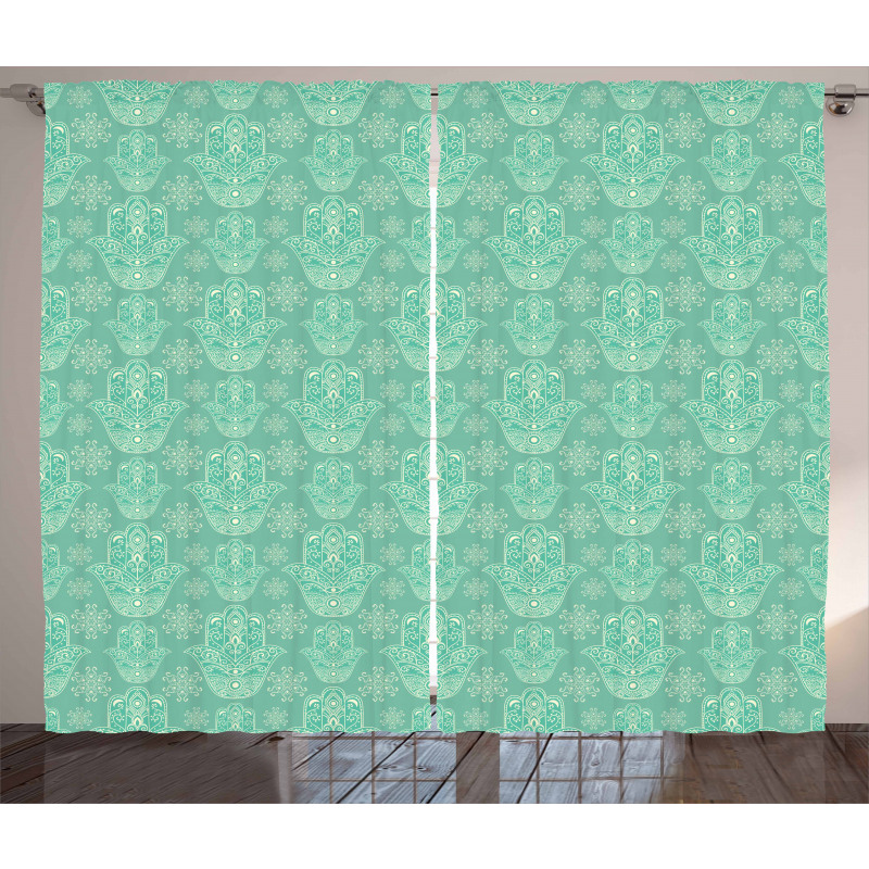 Curlicues and Doodle Flowers Curtain