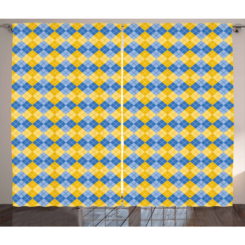 Argyle Grid Curtain