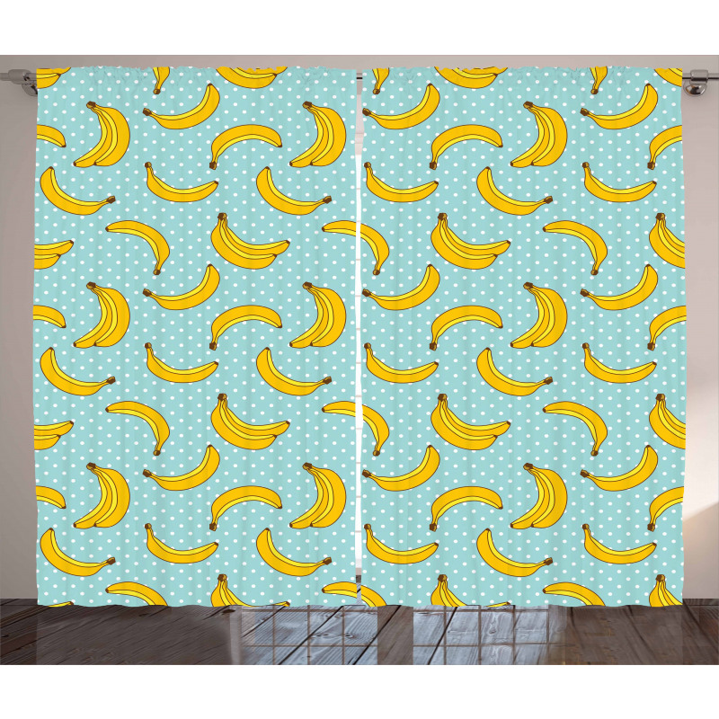Banana Dots Curtain