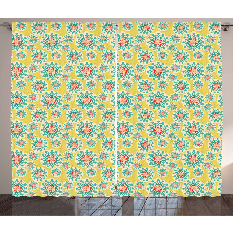 Dotted Flowers Curtain