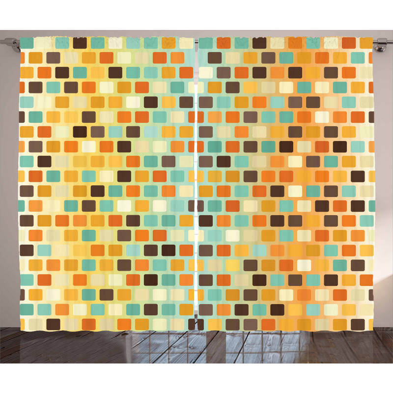 Checkered Square Wall Curtain