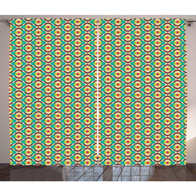 Groovy Oval Pattern Curtain