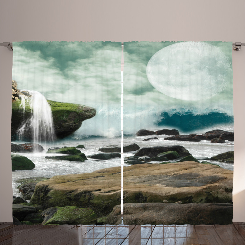 Fantasy Waterfall Moon Curtain