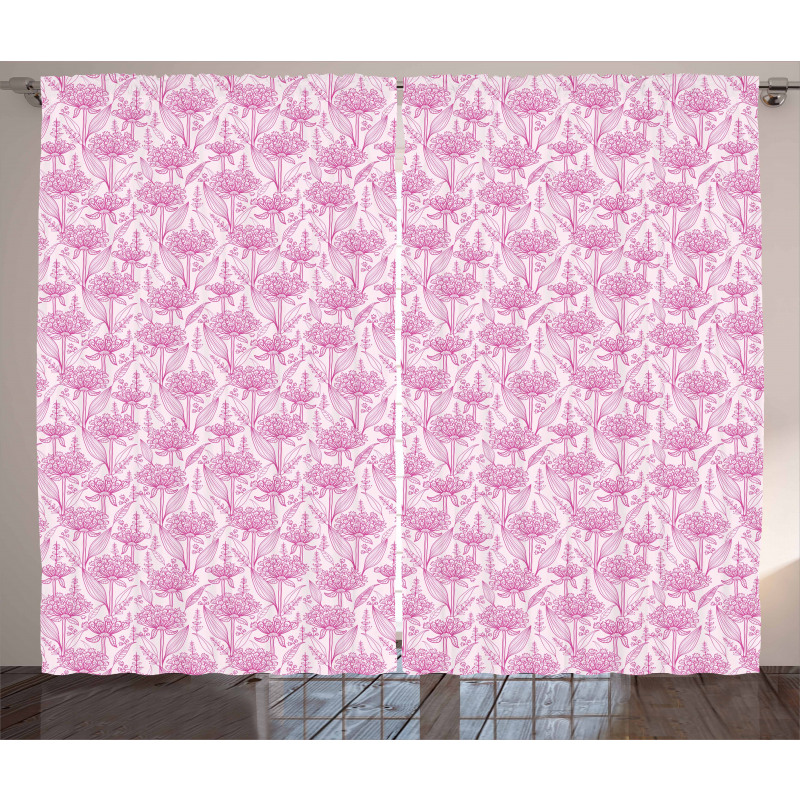 Pastel Spring Bloom Curtain