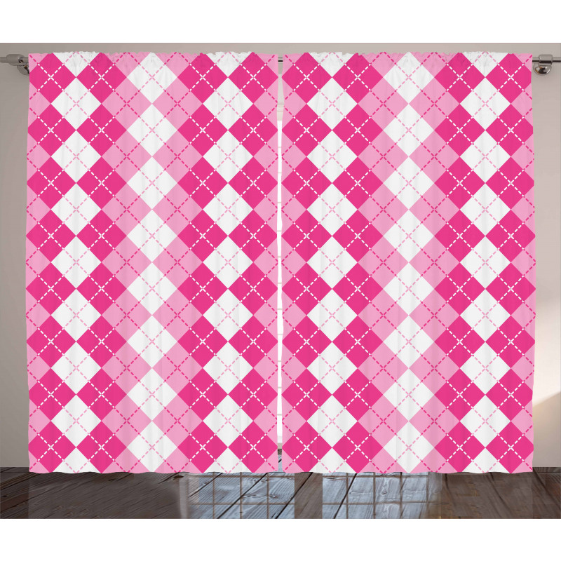 Traditional Argyle Curtain