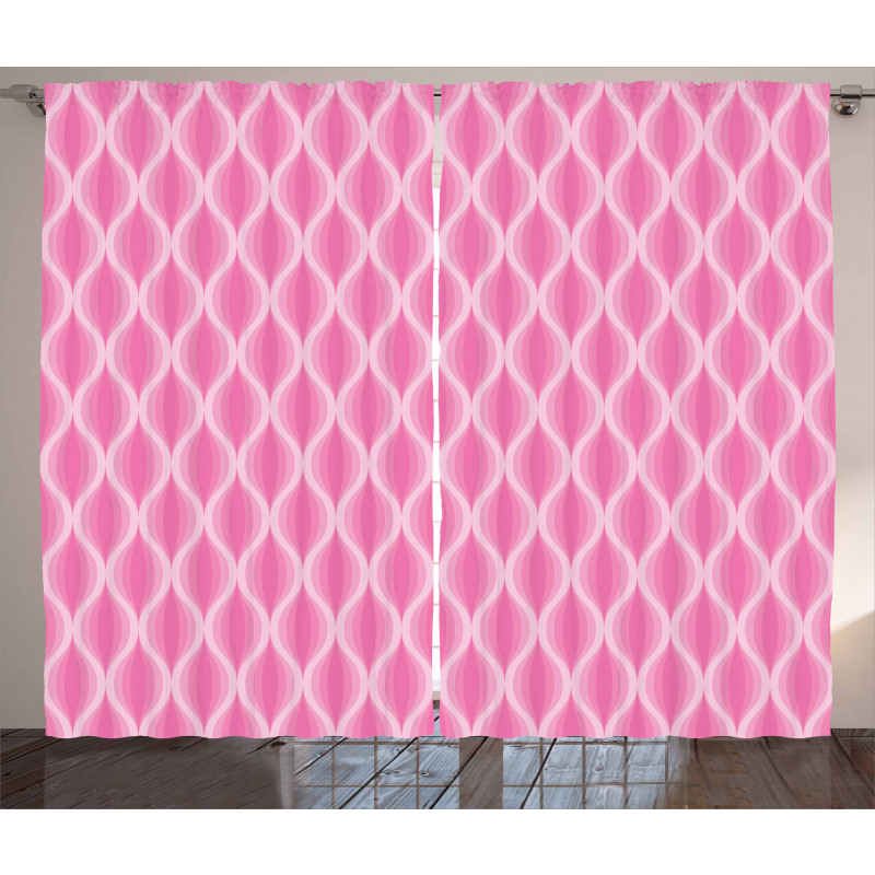 Pastel Ogee Line Curtain