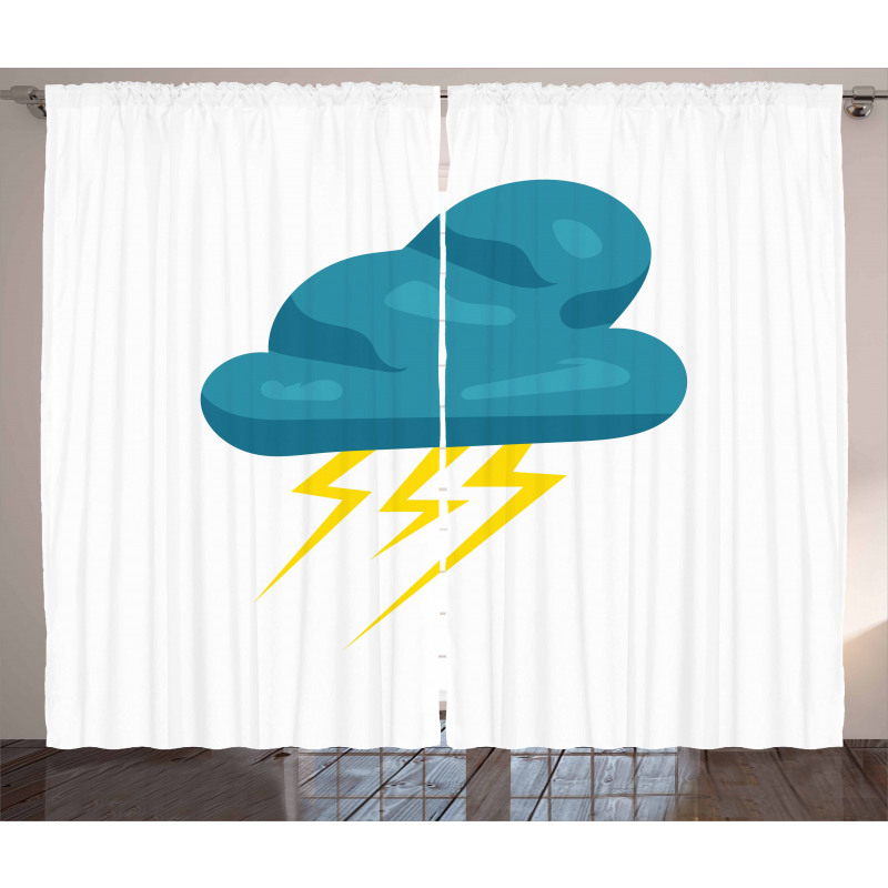 Cloud and Bolts Curtain