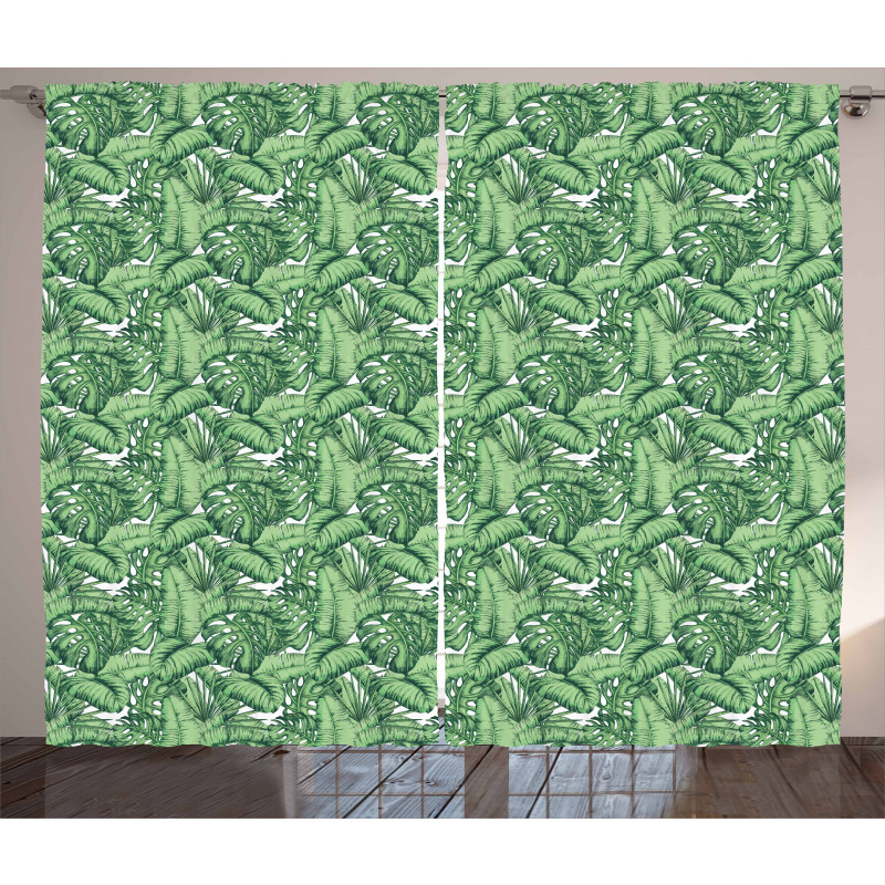 Plantain Leaves Curtain