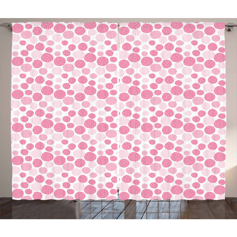 Strawberry-Like Dots Curtain