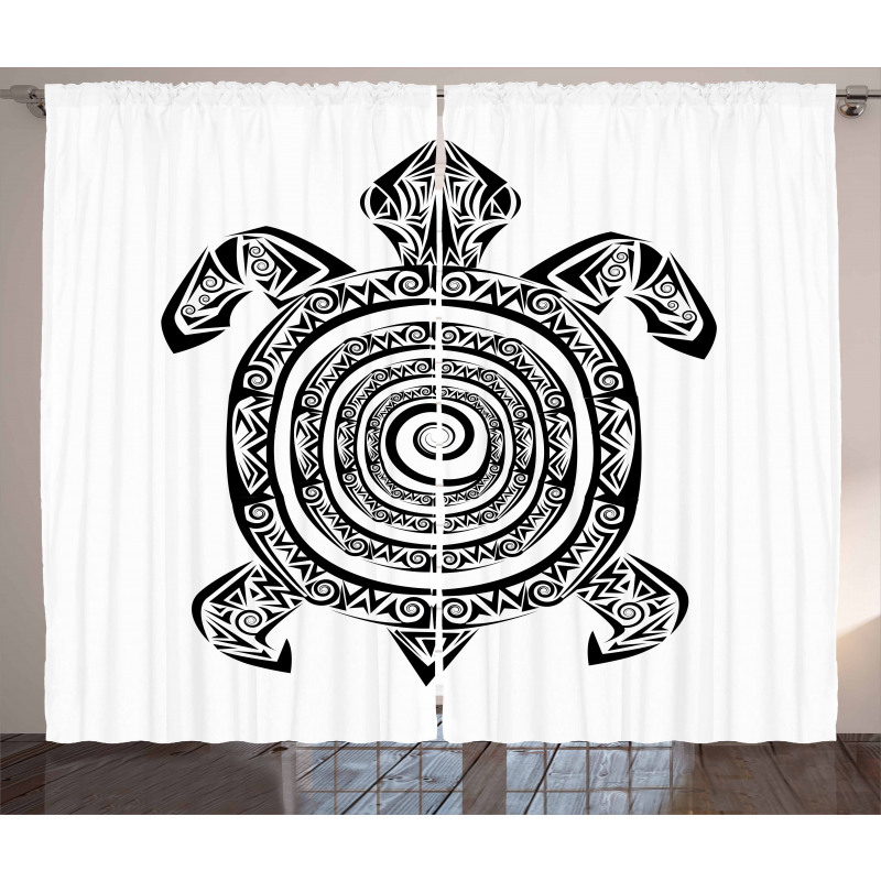 Turtle Spirals Curtain