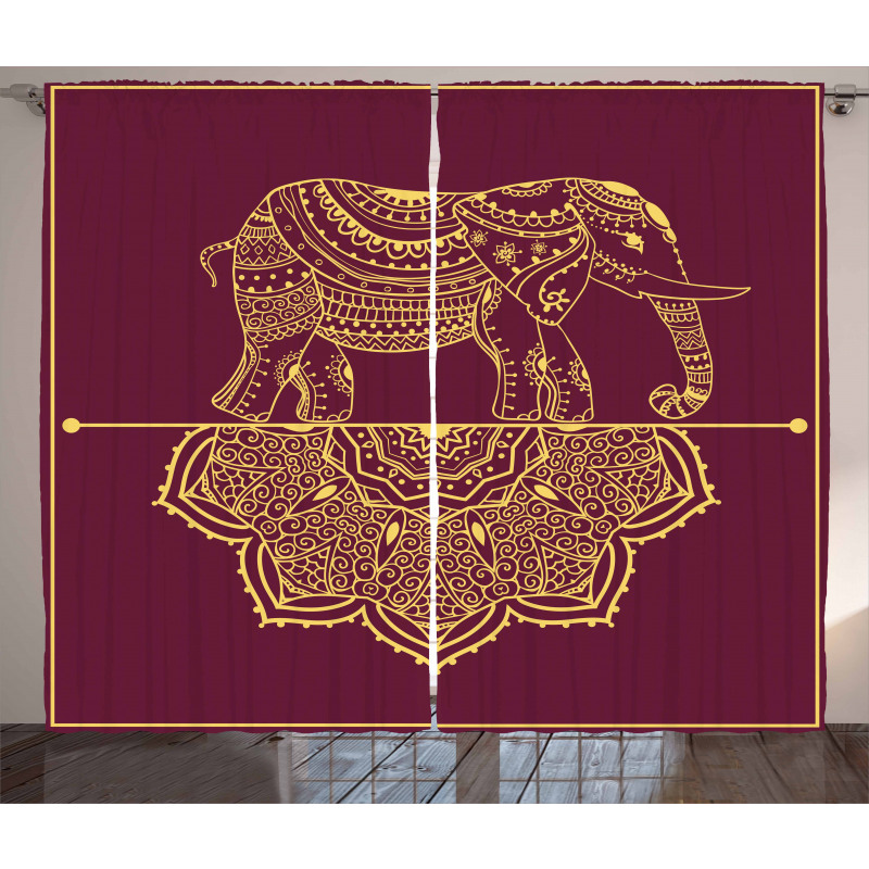 Animal Mandala Curtain
