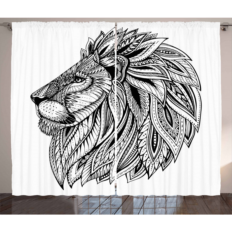 Wild Safari Animal Curtain