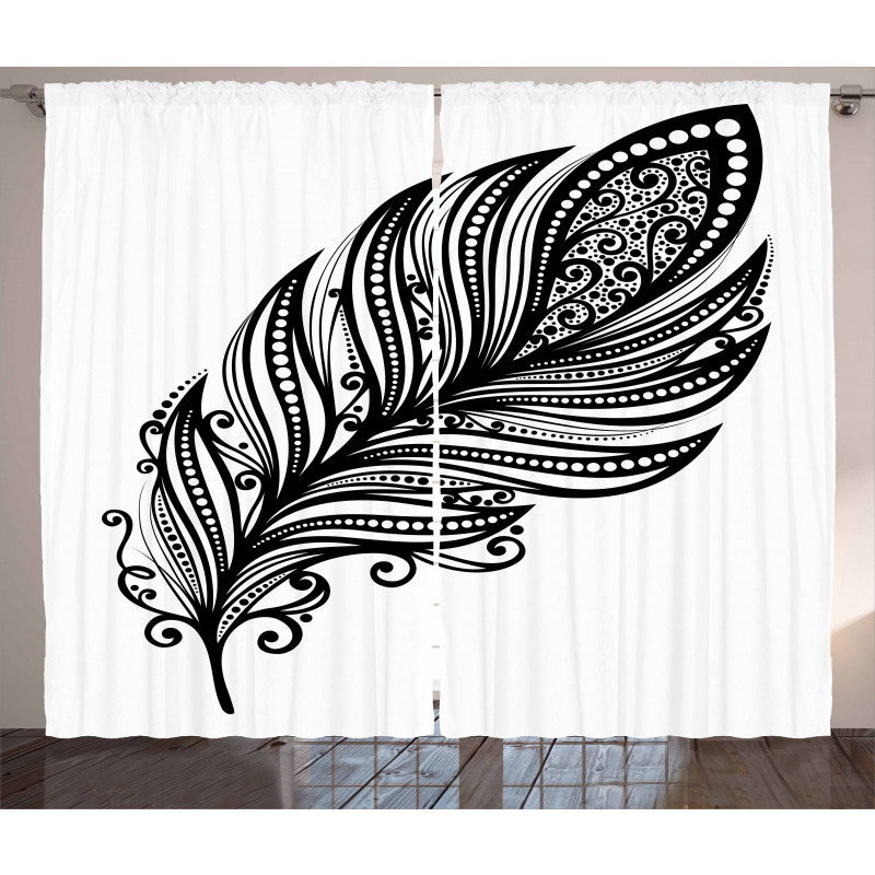 Hippie Style Motif Curtain