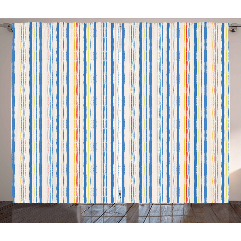 Vertical Lines Stripes Curtain