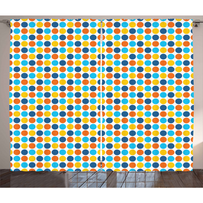 Geometric Retro Style Curtain