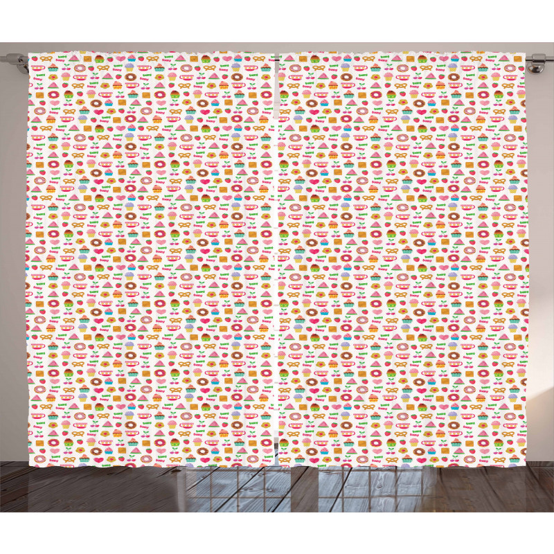 Cconfectionary Candies Curtain