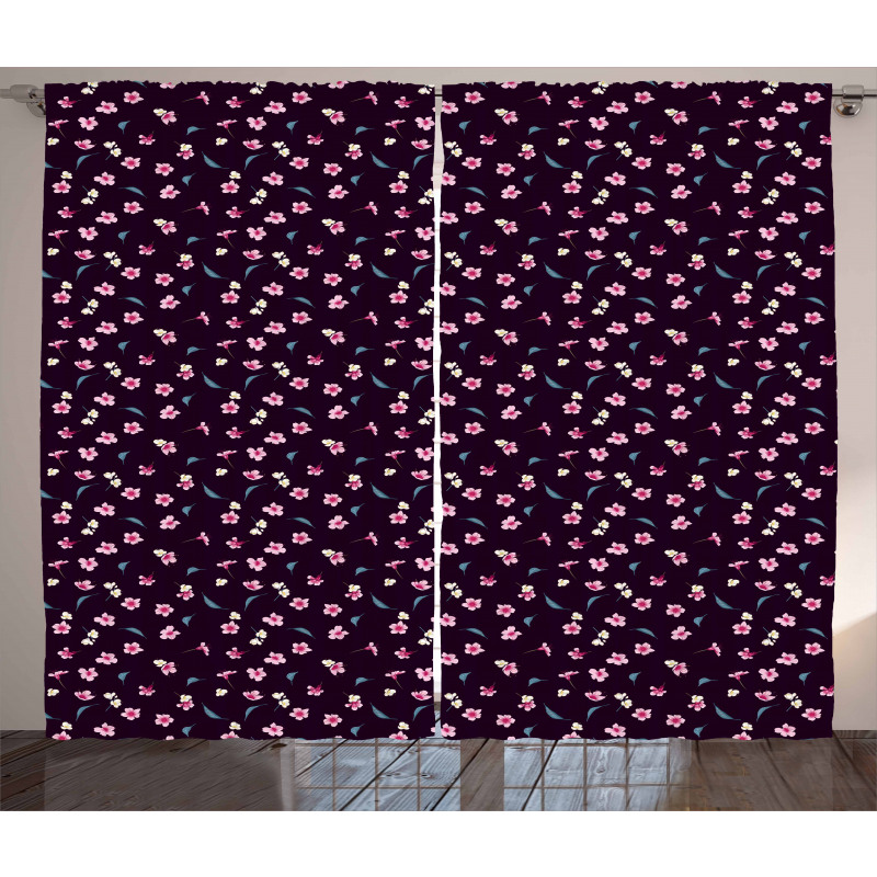 Yozakura Pattern Curtain