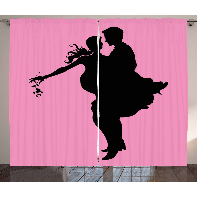 Dancing Valentines Curtain
