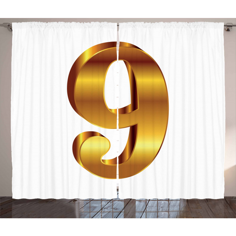 Classical 9 Sign Curtain