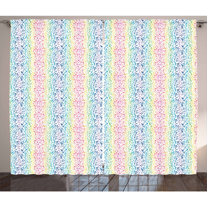 Color Transition Dots Curtain