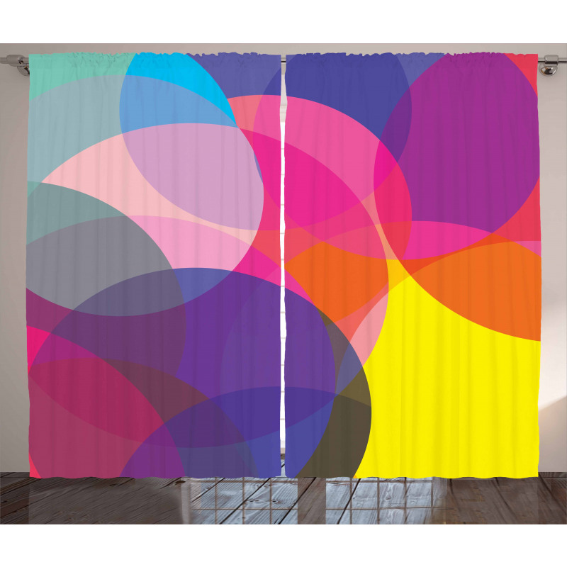 Colorful Circles Curtain