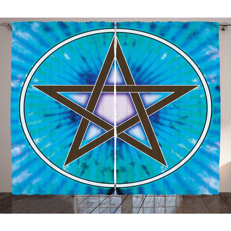 Interlaced Pentagram Curtain