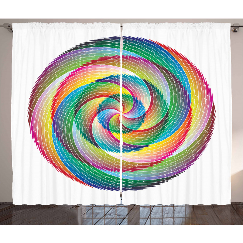 Spiral Rosette Pattern Curtain