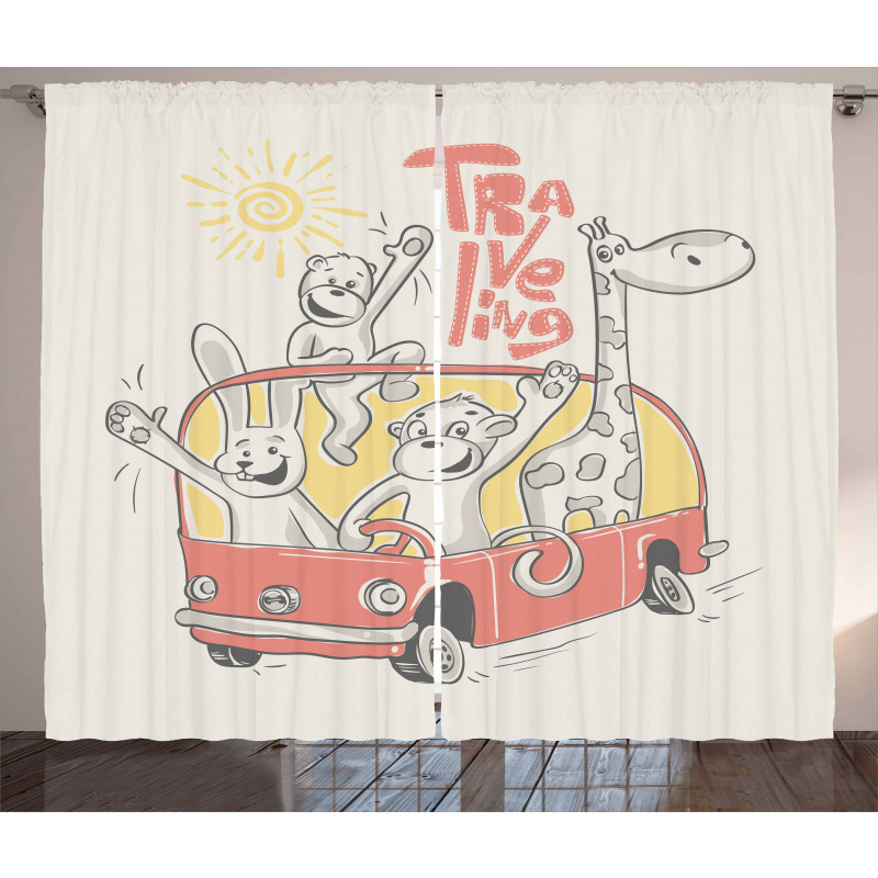 Traveling Animals Curtain