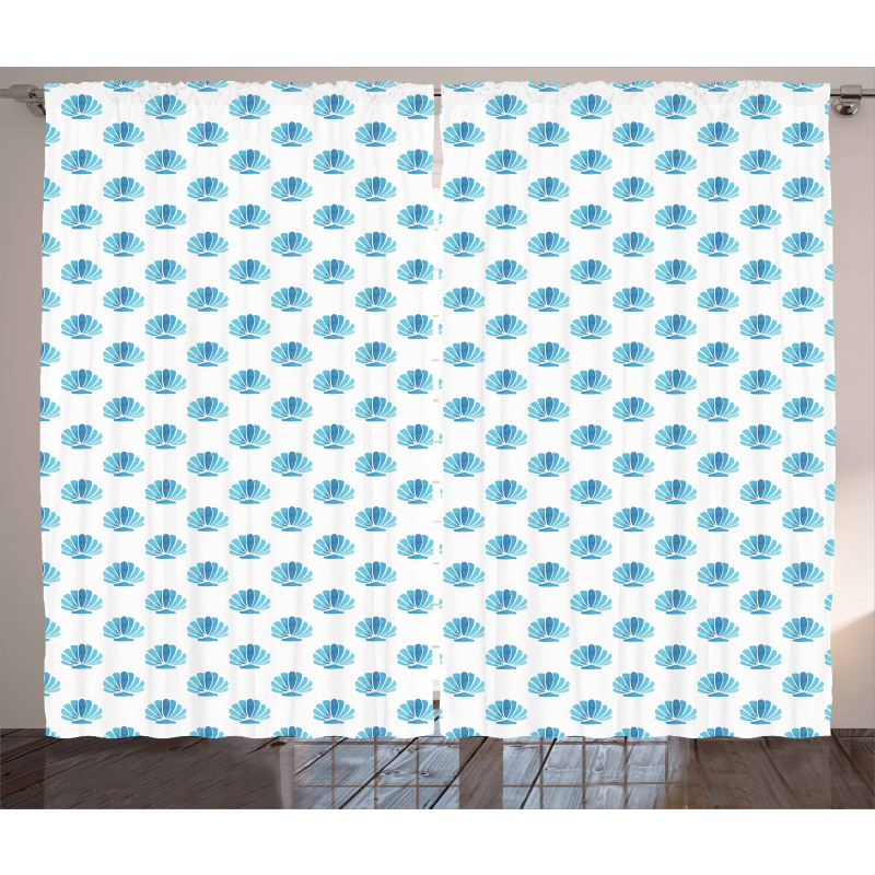 Blended Aquatic Design Curtain