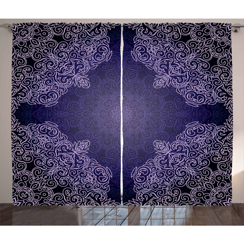 Floral Lacework Curtain