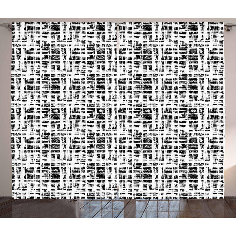 Abstract Shibori Curtain