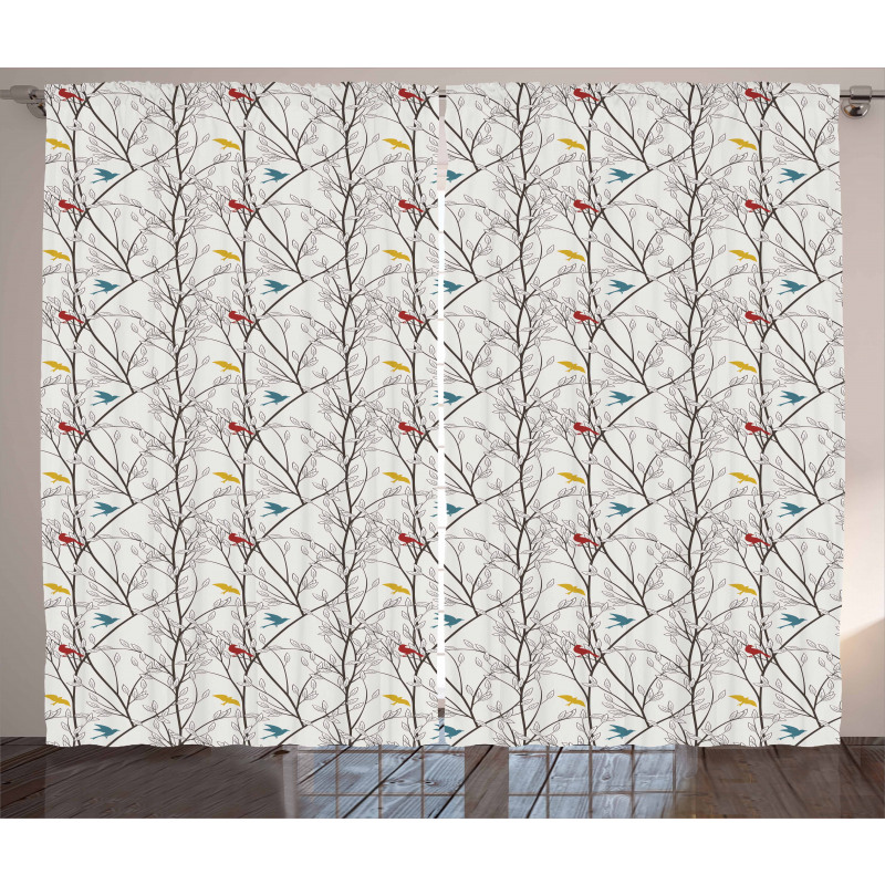 Spriggy Forest Trees Curtain